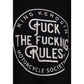 King Kerosin Herren T-Shirt «Fuck The Fucking Rules» Schwarz