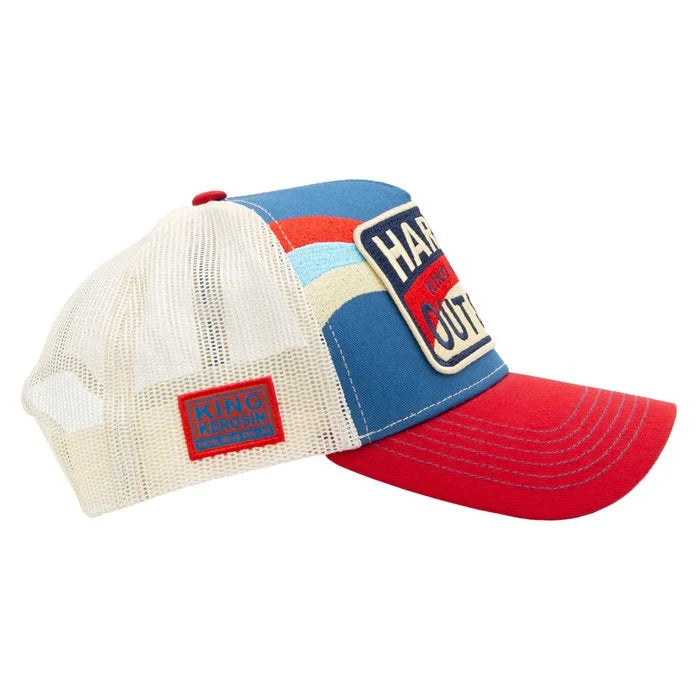 King Kerosin Trucker Cap «Hard In – Out Soft» Blau