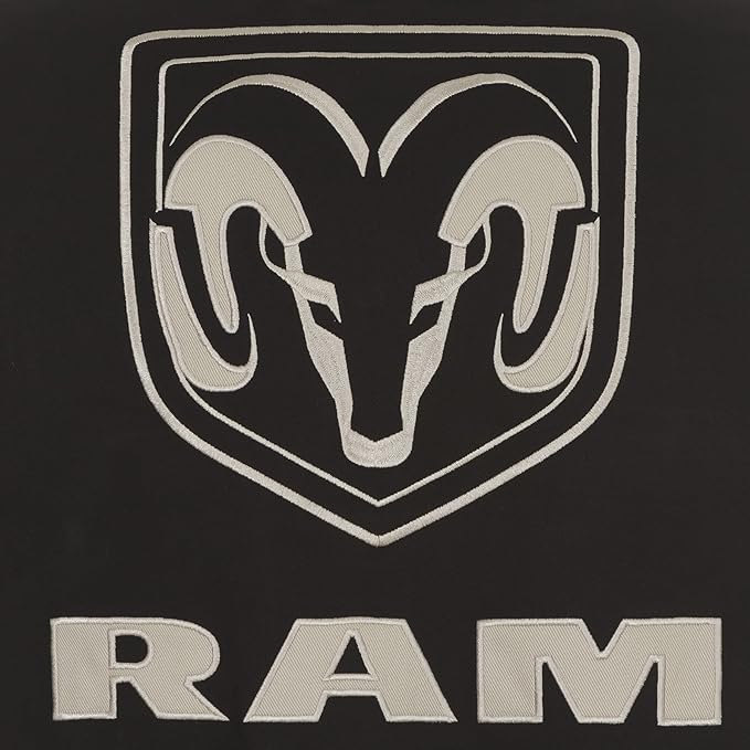 Dodge RAM Jacke Bestickt mit Dodge RAM Logo Schwarz