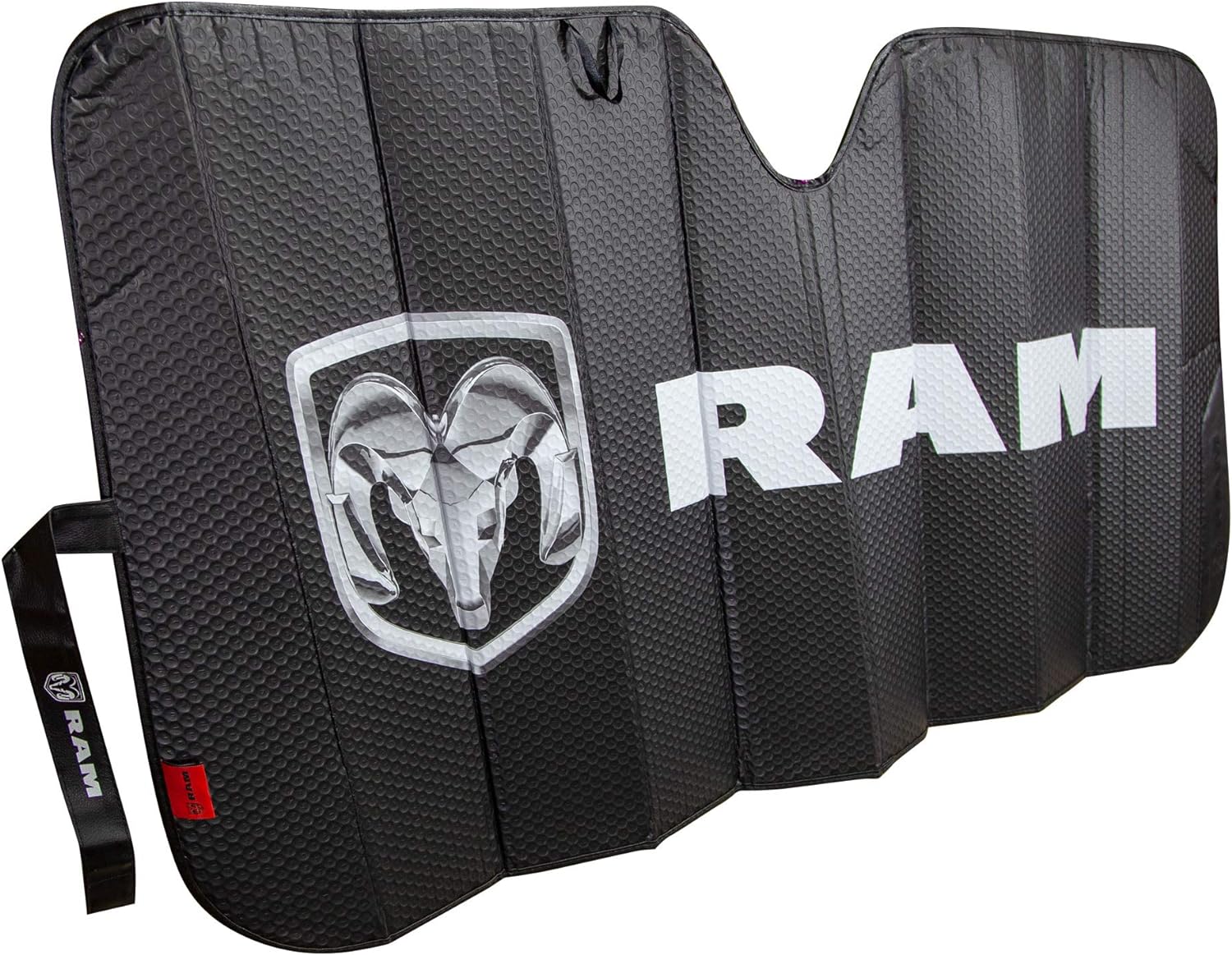 Dodge Red Stripes Windshield Sunshade Decal – 36 X 5 Inches – Adhesive Vinyl