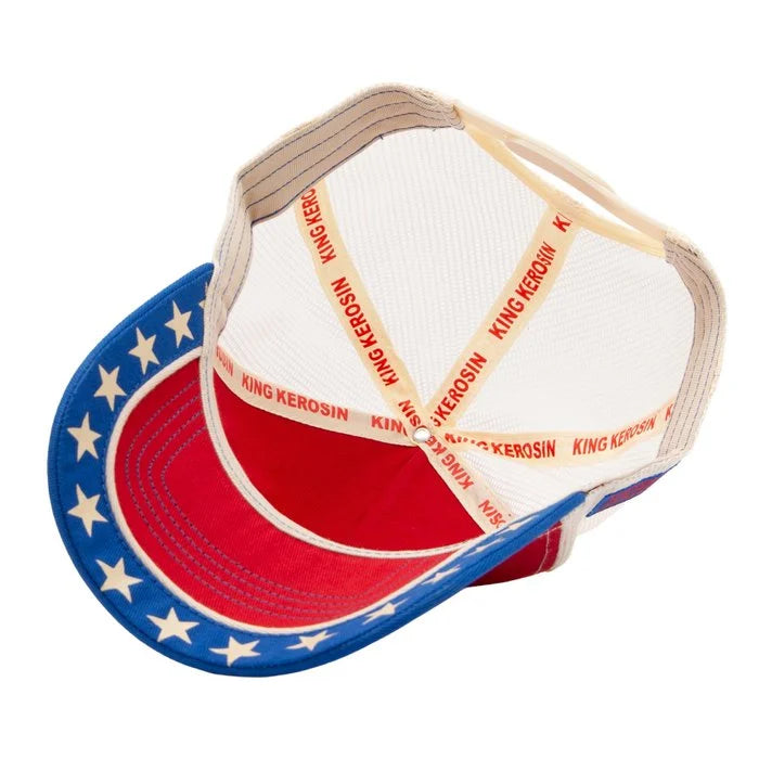 King Kerosin Trucker Cap «Make choppers great again» Rot/Blau
