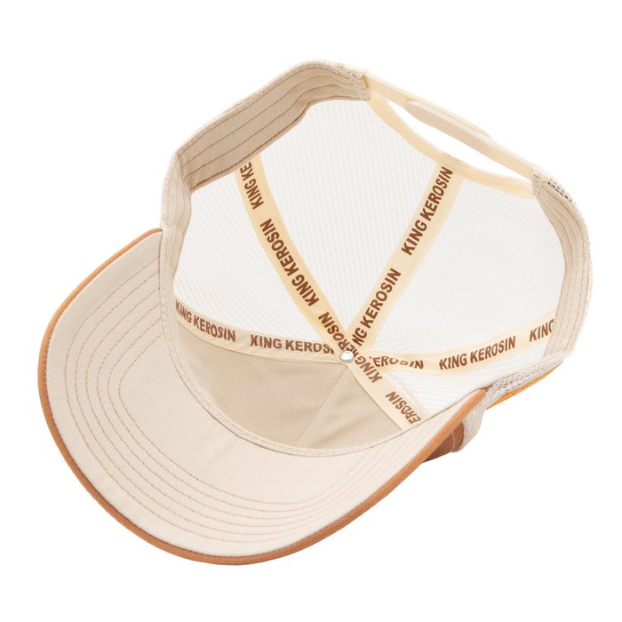 King Kerosin Trucker Cap «Never Fuck A Fucker» Hellbraun