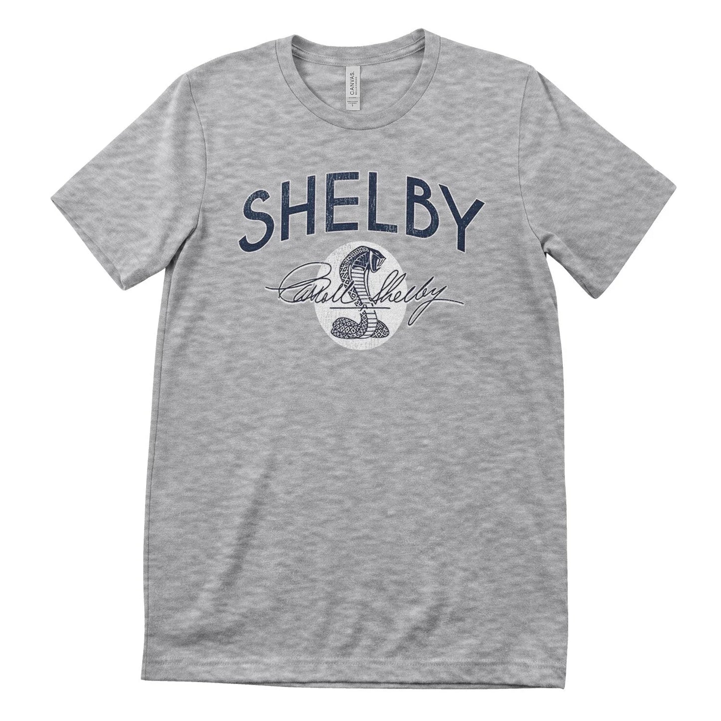 Shelby T-Shirt Shelby Vintage Cobra Logo Hellgrau