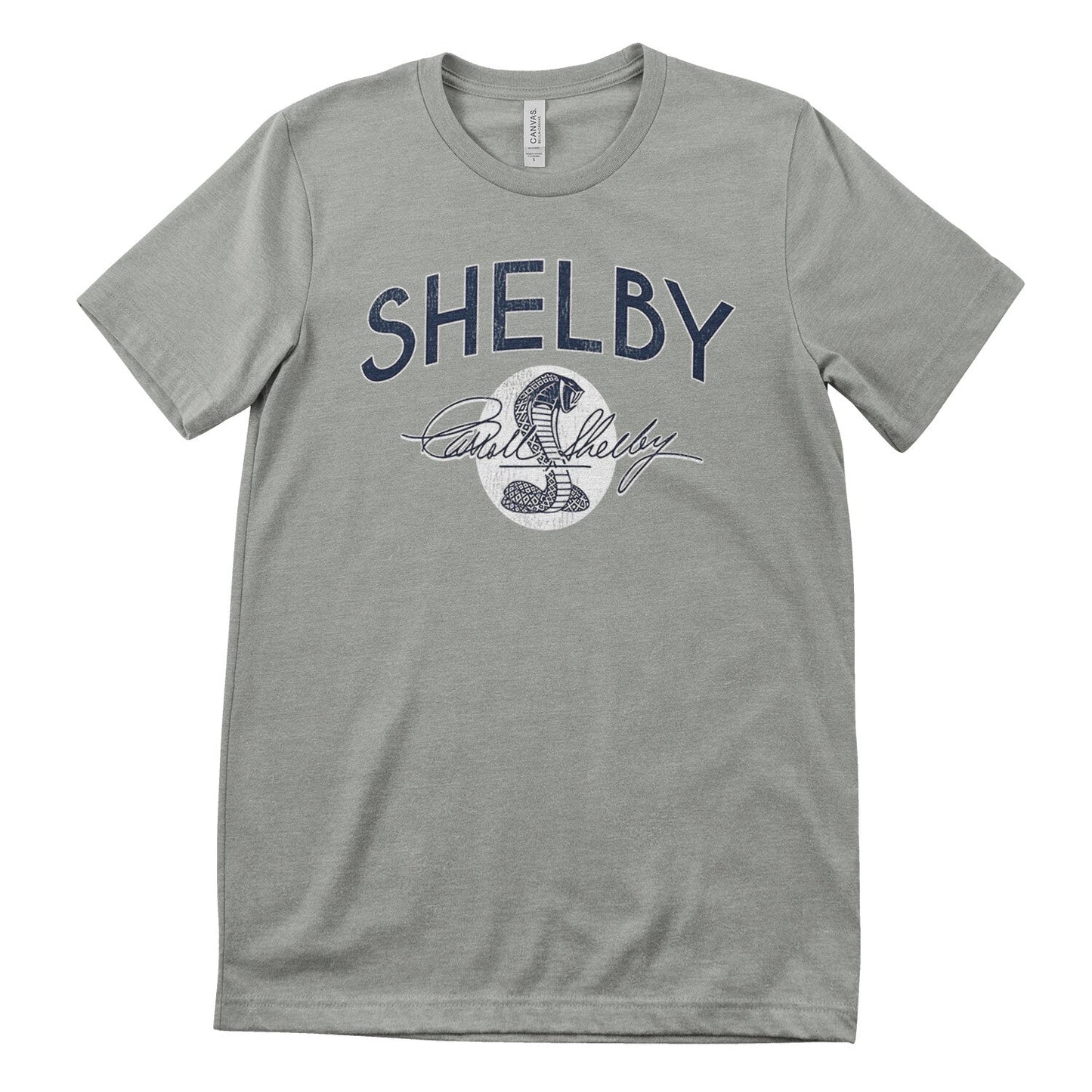 Shelby T-Shirt Shelby Vintage Cobra Logo Stone Grey