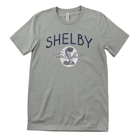 Shelby T-Shirt Shelby Vintage Cobra Logo Stone Grey