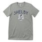 Shelby T-Shirt Shelby Vintage Cobra Logo Stone Grey