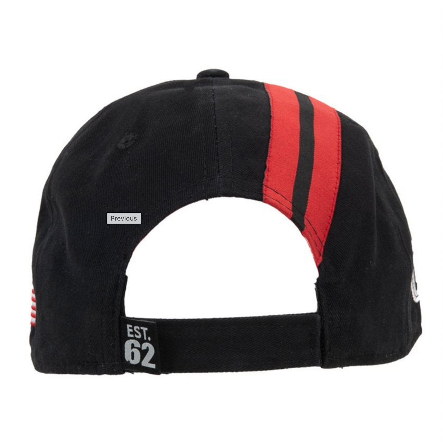 Shelby Basecap mit roten Shelby Racing Stripes Schwarz