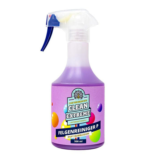 CLEANEXTREME Felgenreiniger P redblue BUBBLEGUM Säurefrei pH-neutral mit Farbumschlag 500 ml (Alufelgenreiniger)