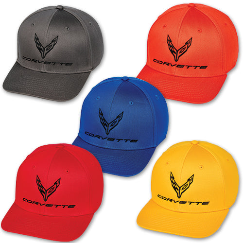 Corvette C8 Performance Basecap Tonal Corvette Logo Flag