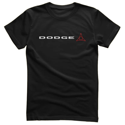 Dodge T-Shirt mit Dodge Fratzog Logo Schwarz