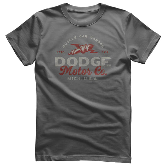 Dodge T-Shirt Dodge Motor Co Spark Plug Grau