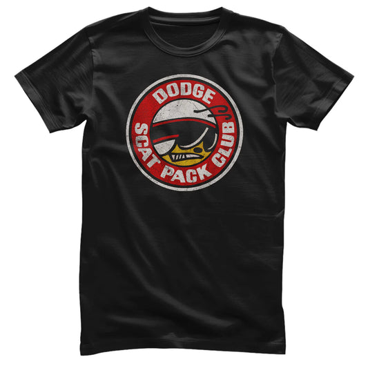 Dodge Scat Pack Club T-Shirt Schwarz