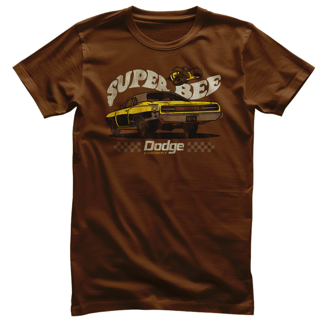 Dodge T-Shirt Dodge Super Bee Logo Braun