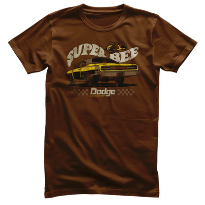 Dodge T-Shirt Dodge Super Bee Logo Braun