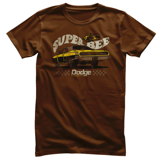 Dodge T-Shirt Dodge Super Bee Logo Braun