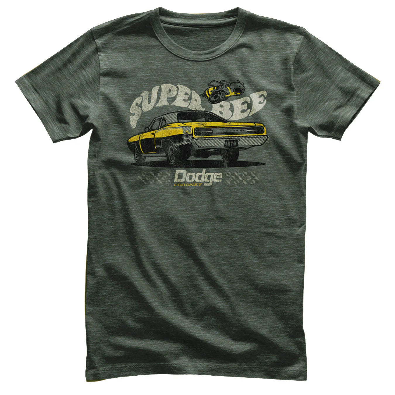 Dodge T-Shirt Dodge Super Bee Logo Oliv Heather