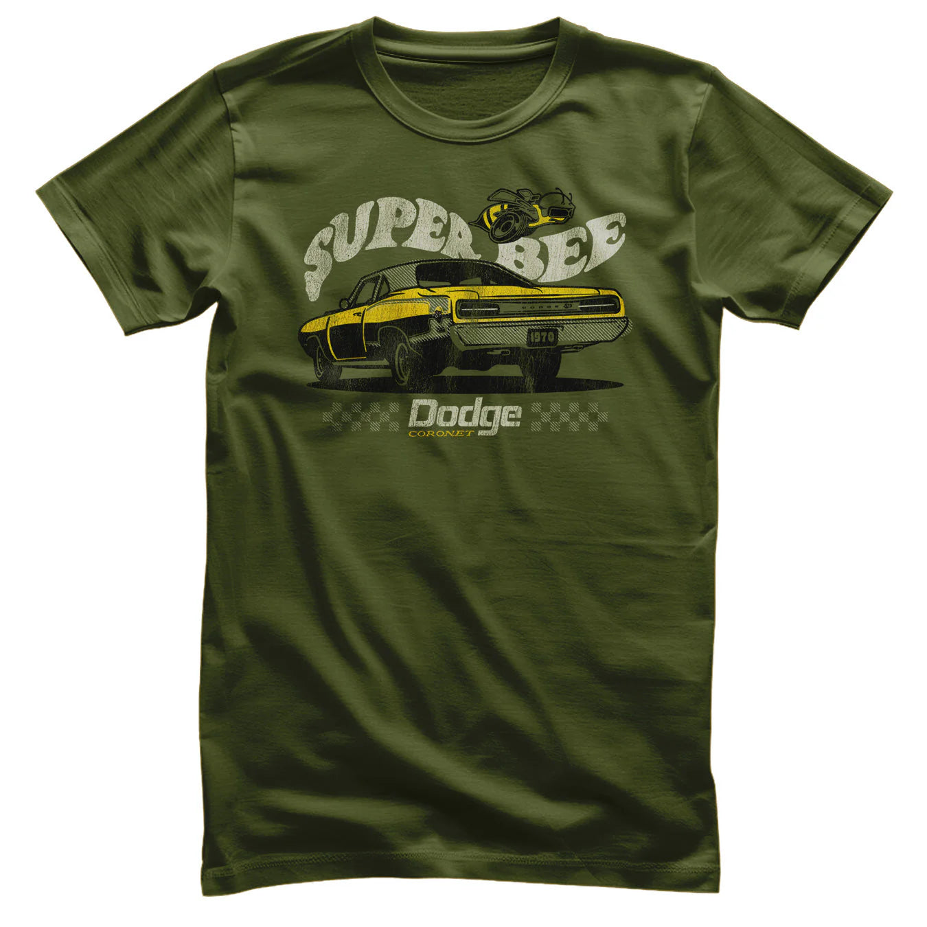 Dodge T-Shirt Dodge Super Bee Logo Oliv