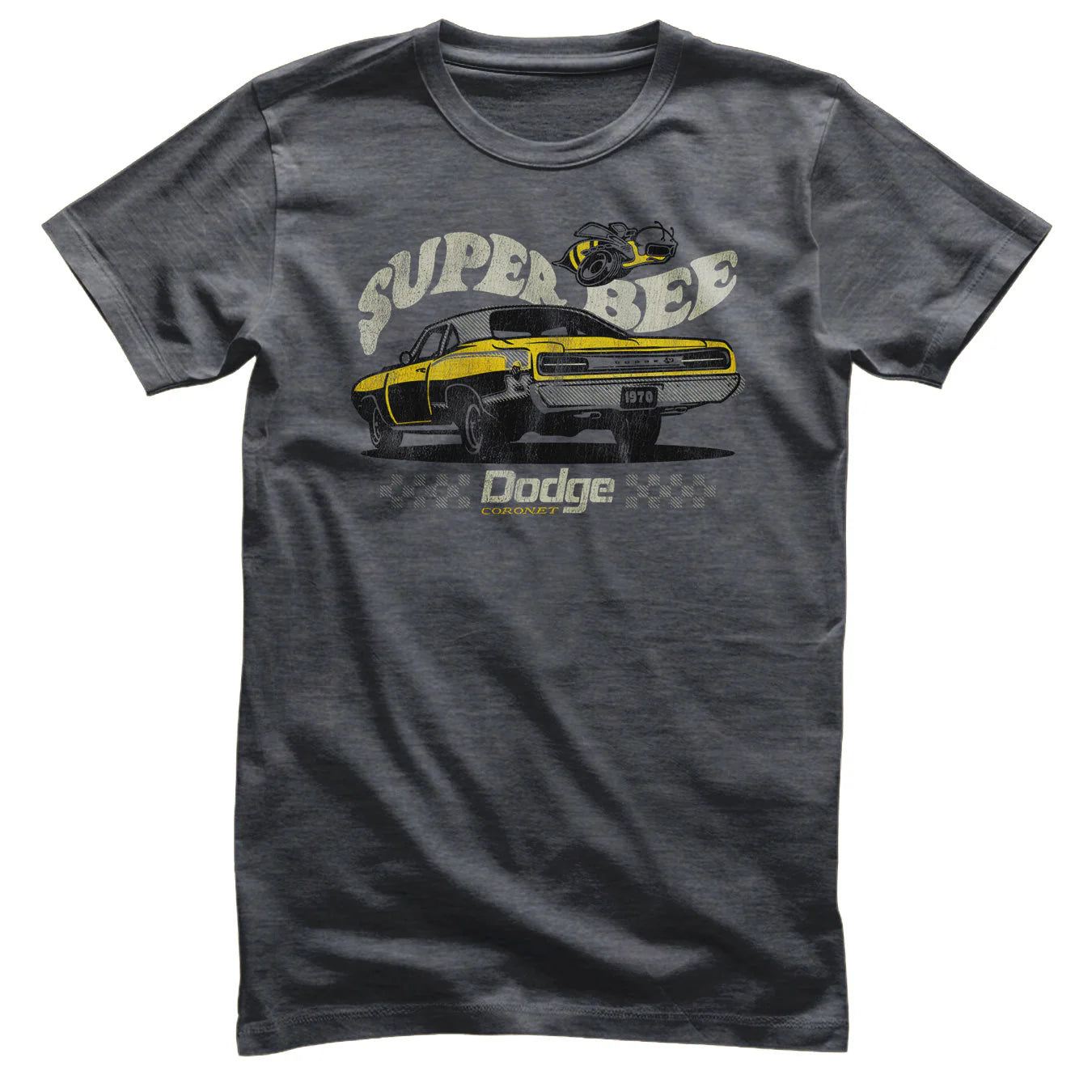 Dodge T-Shirt Dodge Super Bee Logo Dunkelgrau