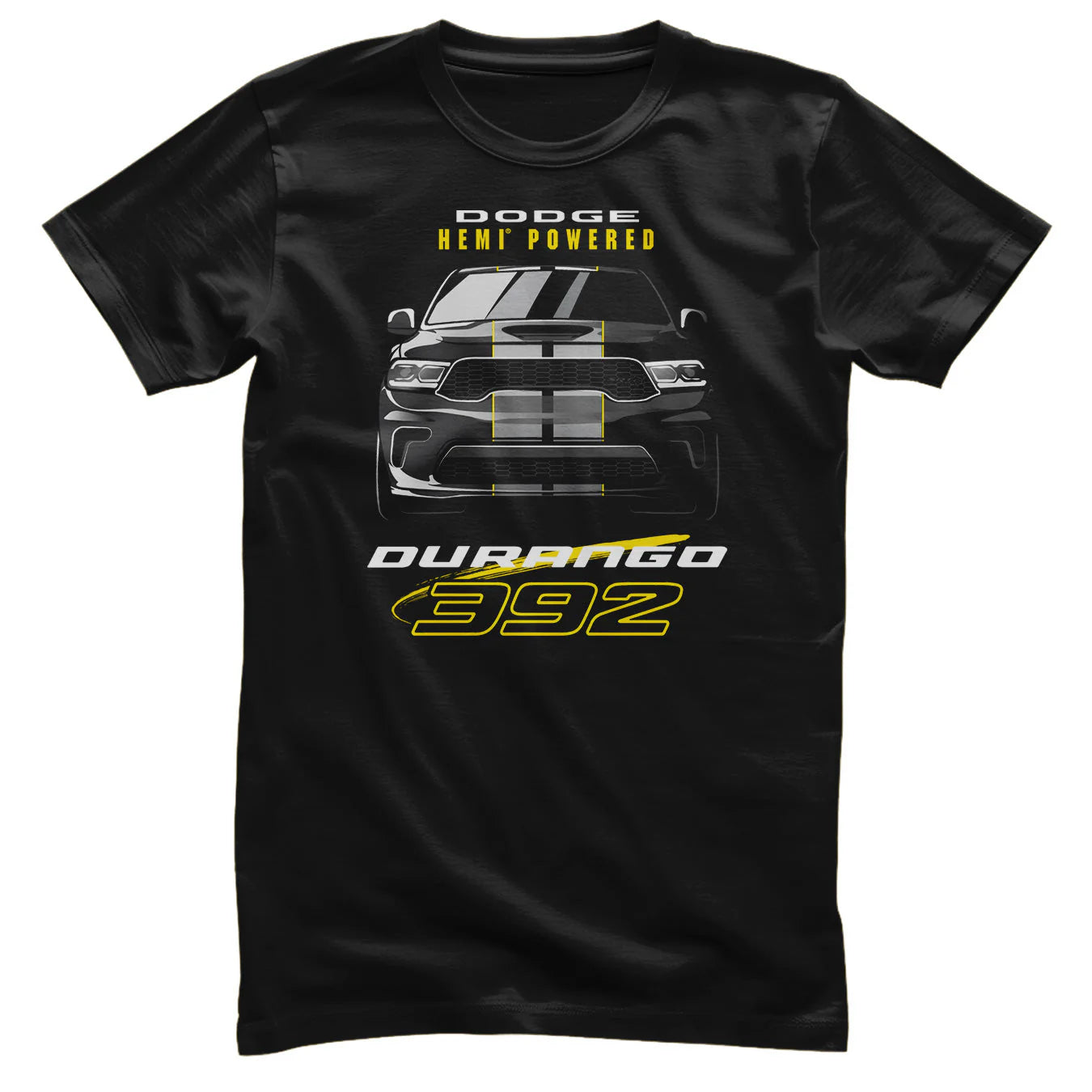 Dodge Durango T-Shirt Dodge Durango Hemi Powered Schwarz