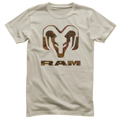 Dodge RAM T-Shirt mit RAM Camo Logo Khaki