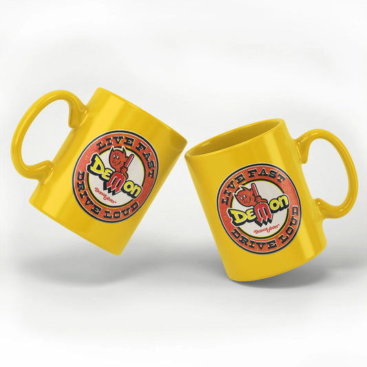 Dodge Kaffeetasse Dodge Demon Live Fast Drive Loud Gelb