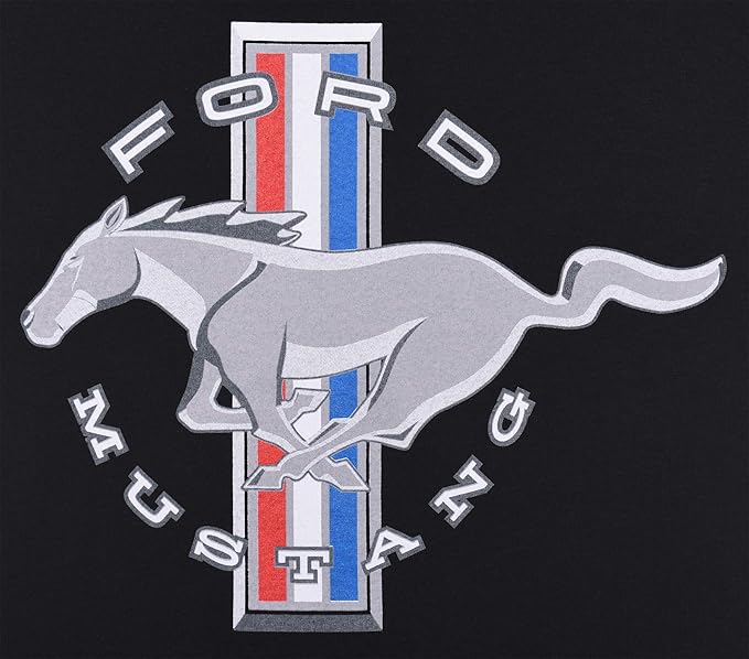 Ford Mustang Classic Hoodie Ford Mustang Tribar Logo Schwarz