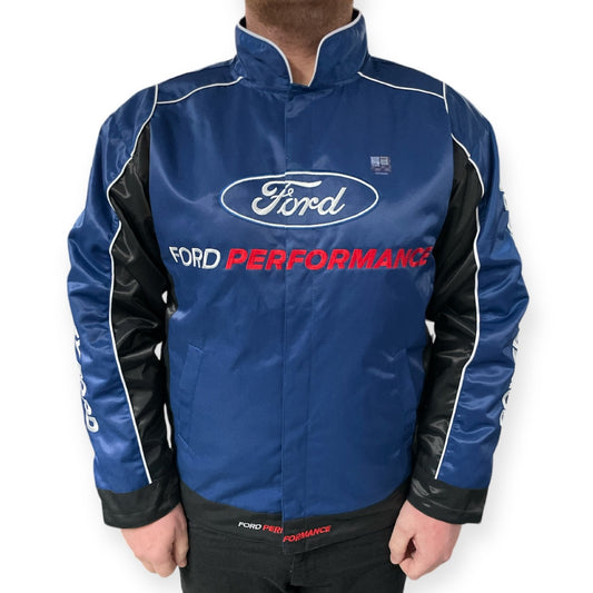 Ford Performance Jacke mit gestickten Ford Logos Navy/Schwarz