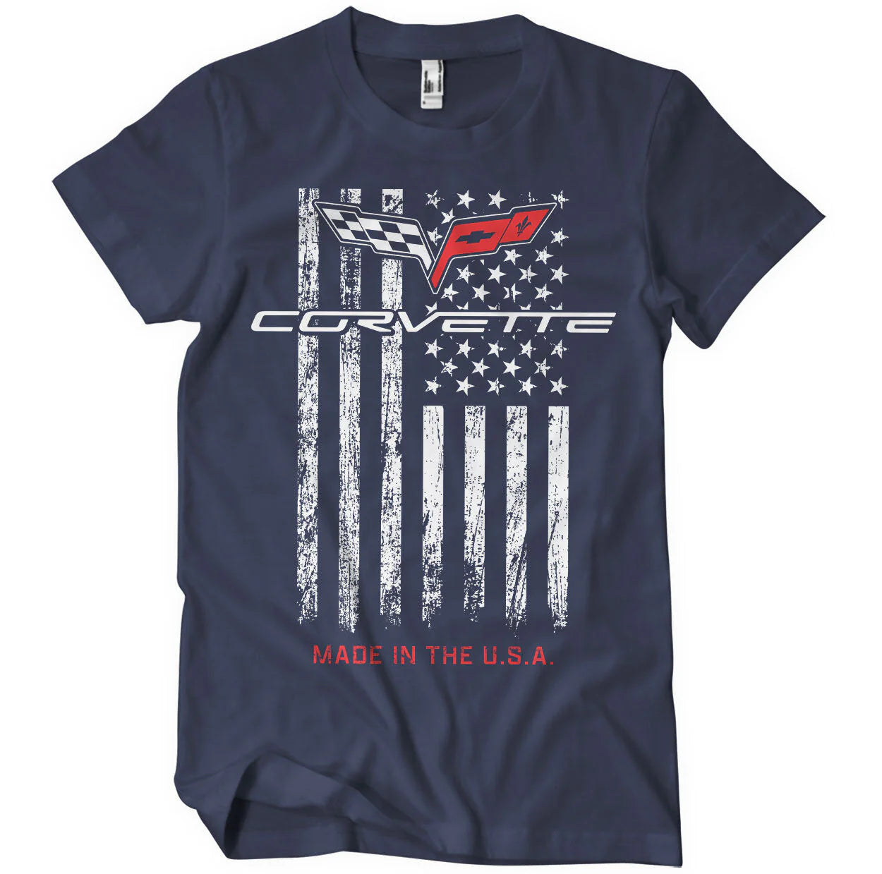Corvette T-Shirt Corvette C6 Made In The USA Navy