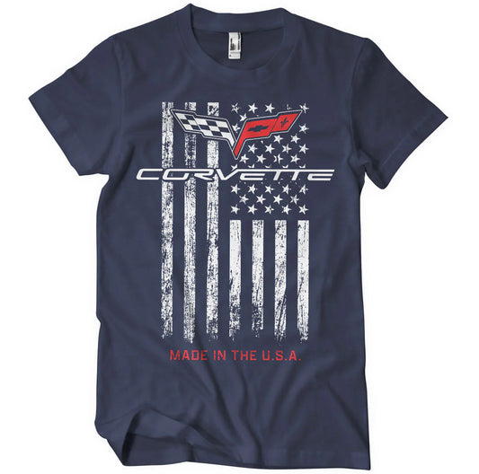 Corvette T-Shirt Corvette C6 Made In The USA Navy