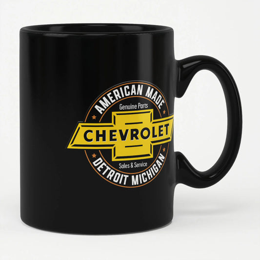 Chevrolet Kaffeetasse Genuine Chevrolet Parts Coffee Mug Schwarz