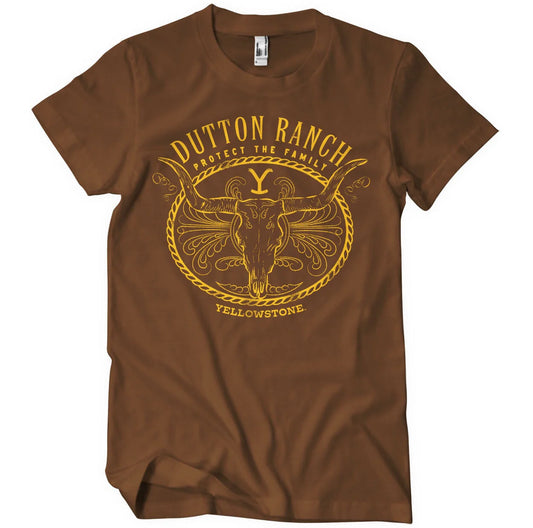 Yellowstone T-Shirt Protect The Family Brown
