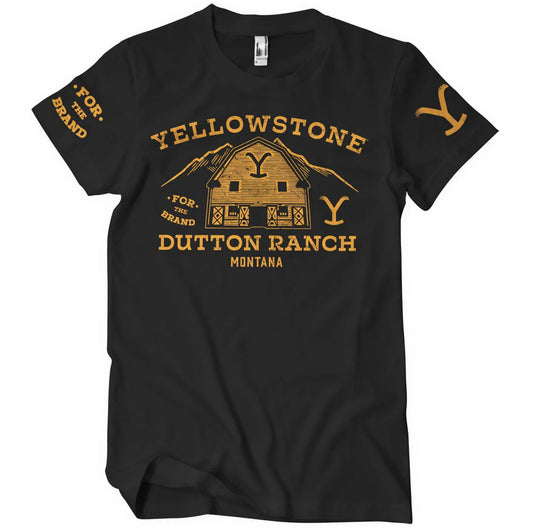 Yellowstone Barn T-Shirt Schwarz