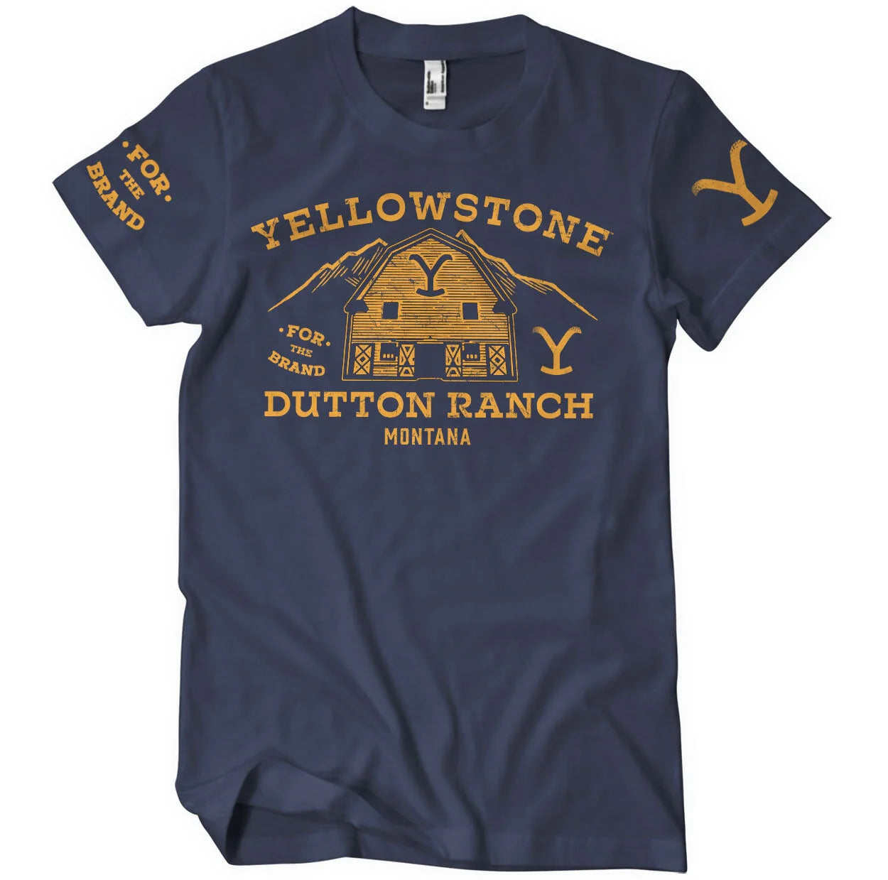 Yellowstone Barn T-Shirt Navy