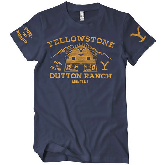 Yellowstone Barn T-Shirt Navy