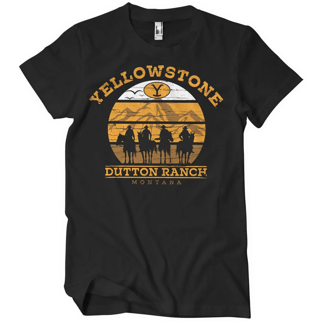 Yellowstone Cowboy T-Shirt Schwarz