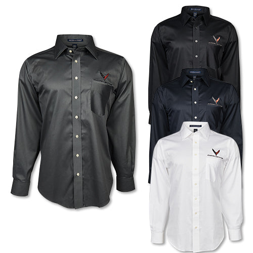 Corvette C8 Herren Langarmhemd Original & lizensiert