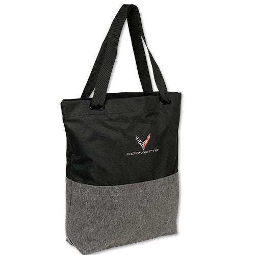 Corvette Tragetasche Henkeltasche mit Corvette C8 Logo Schwarz