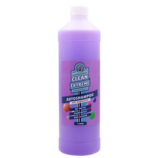 CLEANEXTREME Autoshampoo Konzentrat BUBBLEGUM mit Wachs 1 Liter