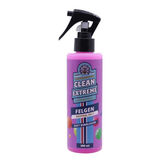 CLEANEXTREME Felgenreiniger P redblue BUBBLEGUM Säurefrei pH-neutral mit Farbumschlag 200 ml (Alufelgenreiniger)