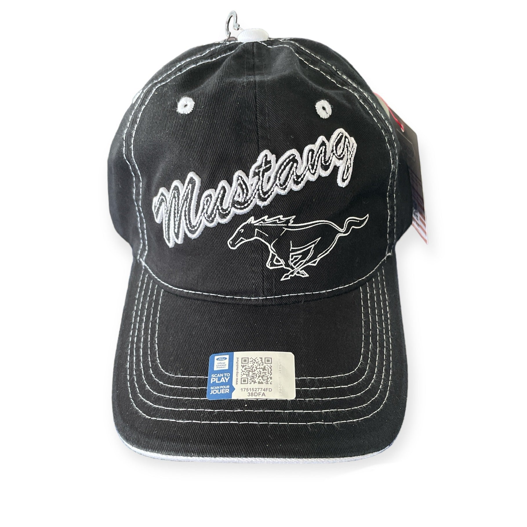 Ford Mustang Basecap Running Schwarz Pony Cap uscar-world Horse –