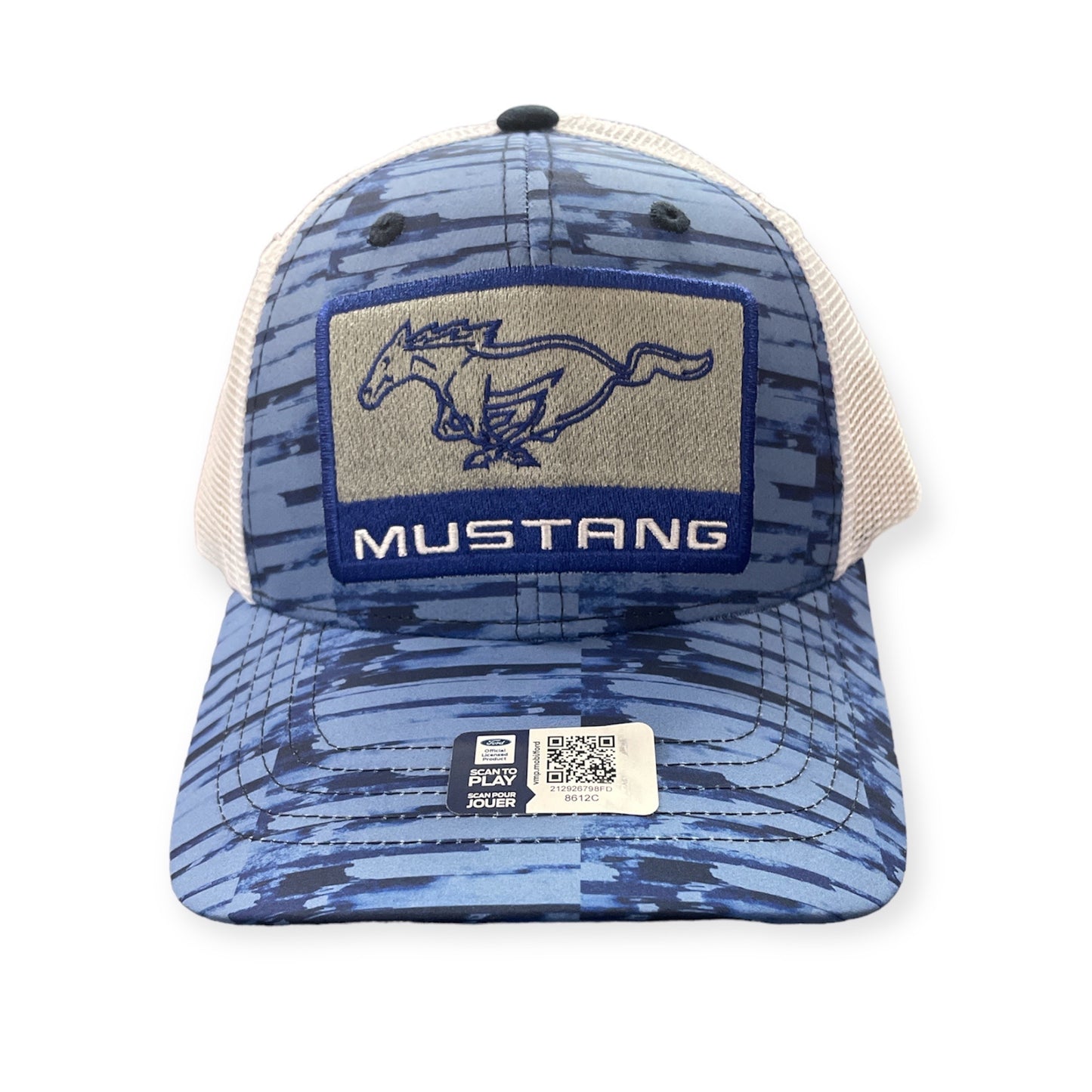 Ford Mustang Basecap Trucker Cap Mustang Running Horse Blau/Weiß