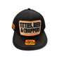 King Kerosin Flat Cap «Titties, Beer & Choppers» Schwarz