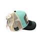 King Kerosin Trucker Cap «Loud Pipes Save Lives» Türkis/Schwarz
