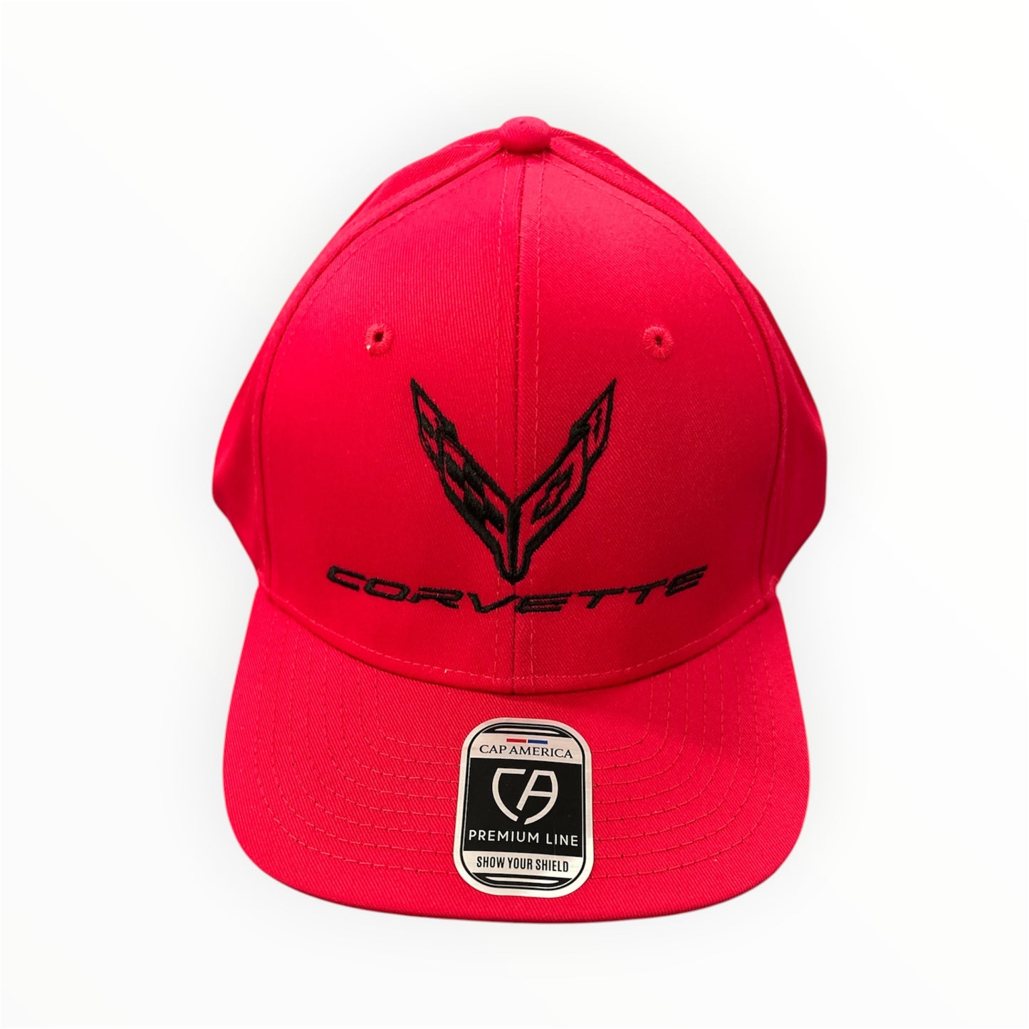 Corvette C8 Basecap Tonal Corvette Logo Flag Rot
