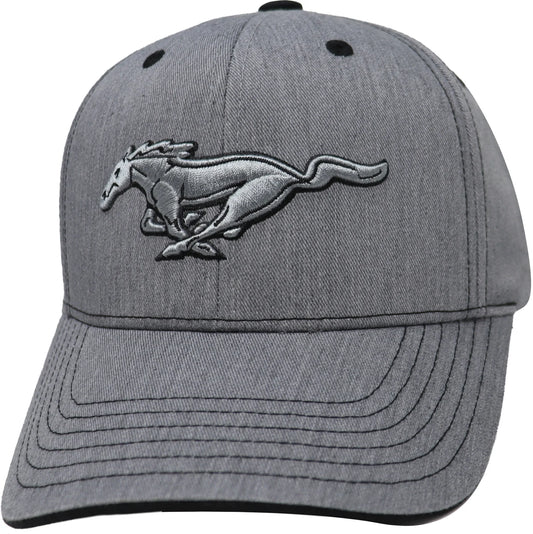 Ford Mustang Basecap Mustang Pony Running Horse Grau Silber