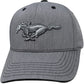Ford Mustang Basecap Mustang Pony Running Horse Grau Silber