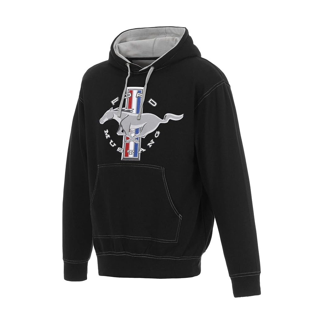 Ford Mustang Hoodie Ford Mustang Tribar Logo Schwarz