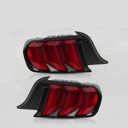 Ford Mustang Rückleuchten LED Rückleuchten EU 18+ Style - sequentiell gelb blinkend (15-23 All)