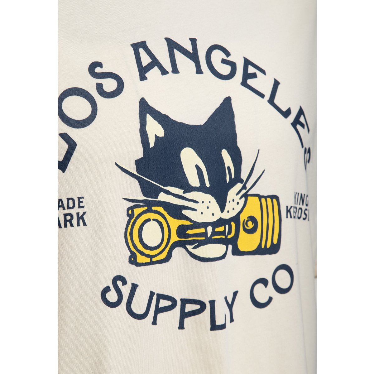 King Kerosin Herren T-Shirt «Los Angeles Supply Co» Off White