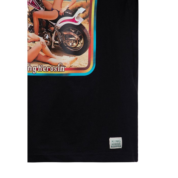 King Kerosin Herren T-Shirt «Double Pleasure» Schwarz